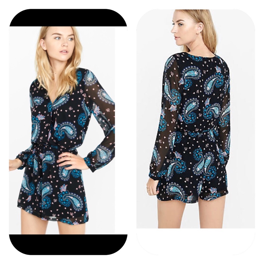 Pre-owned Express Paisley Women’s Romper M